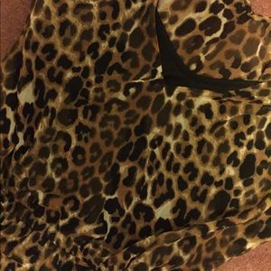 Women’s Express animal print dress.